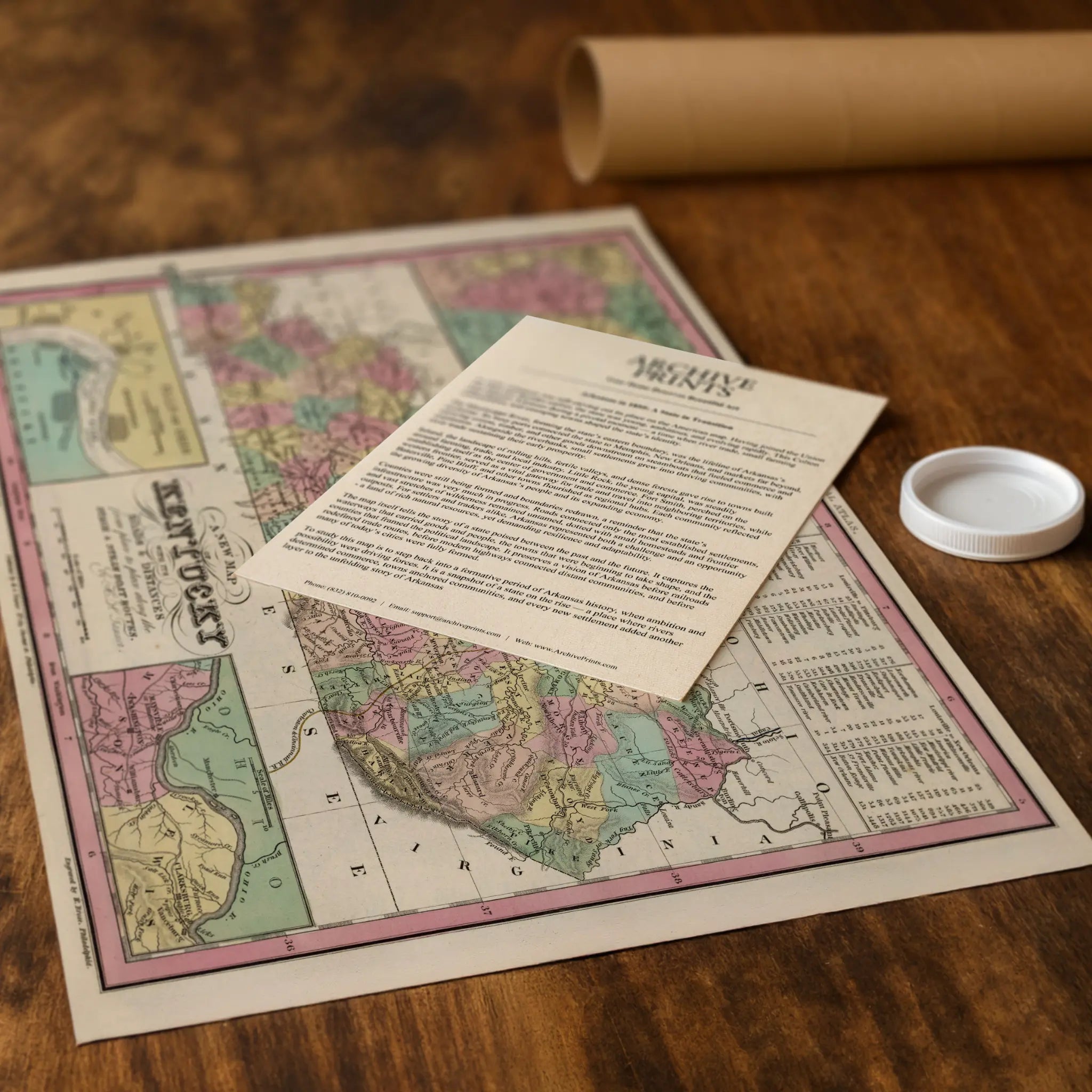 Kentucky Map - Vintage State Map by H.S. Tanner Image 3