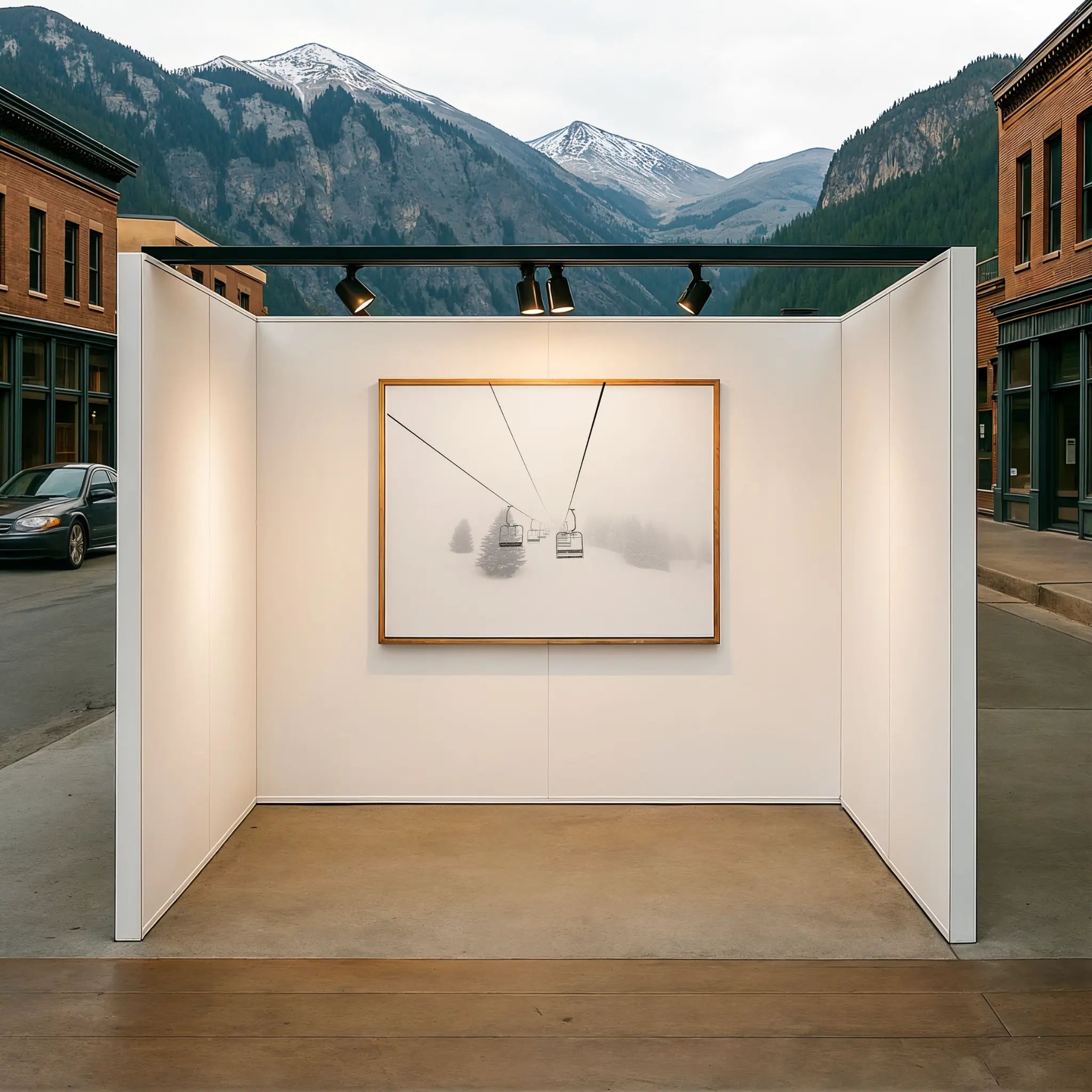 Vintage Ski Lift Chairs Photo in Mountain Pop-Up Gallery