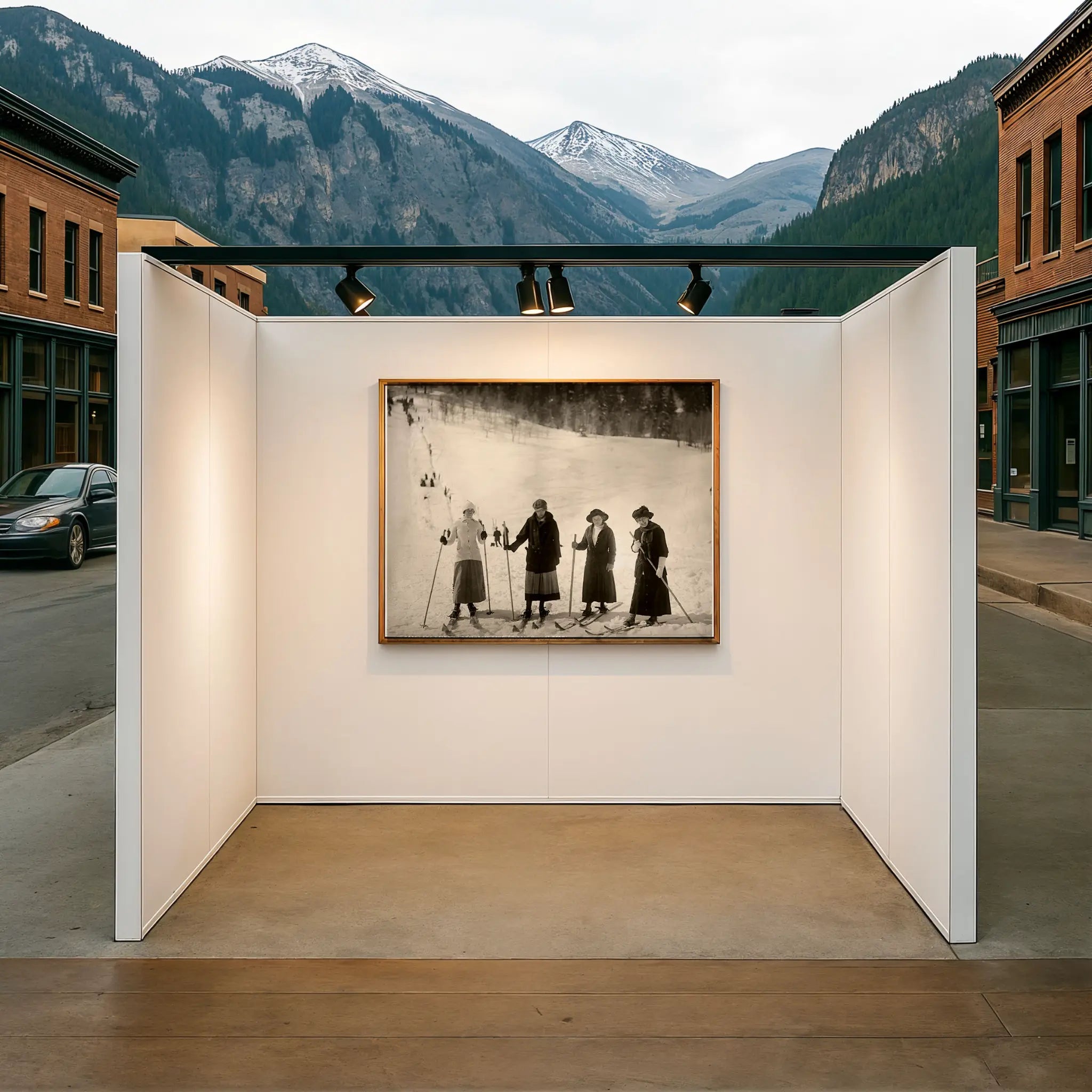 Victorian Ski Photo in Mountain Town Gallery