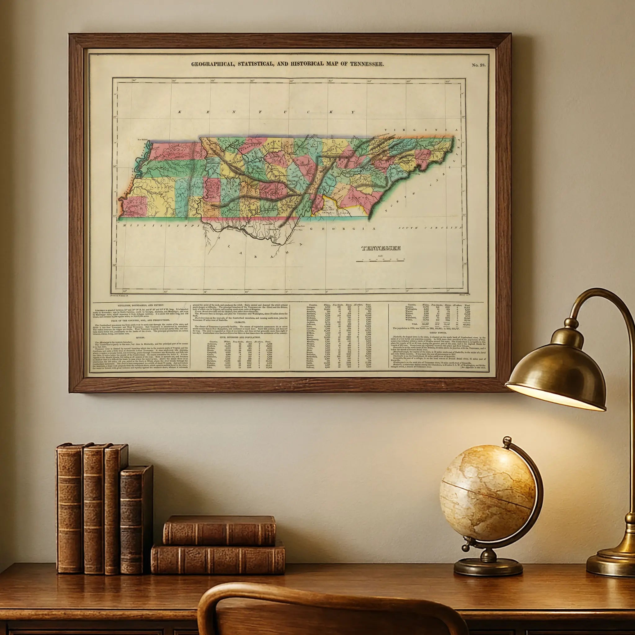 Tennessee Map - Main Image