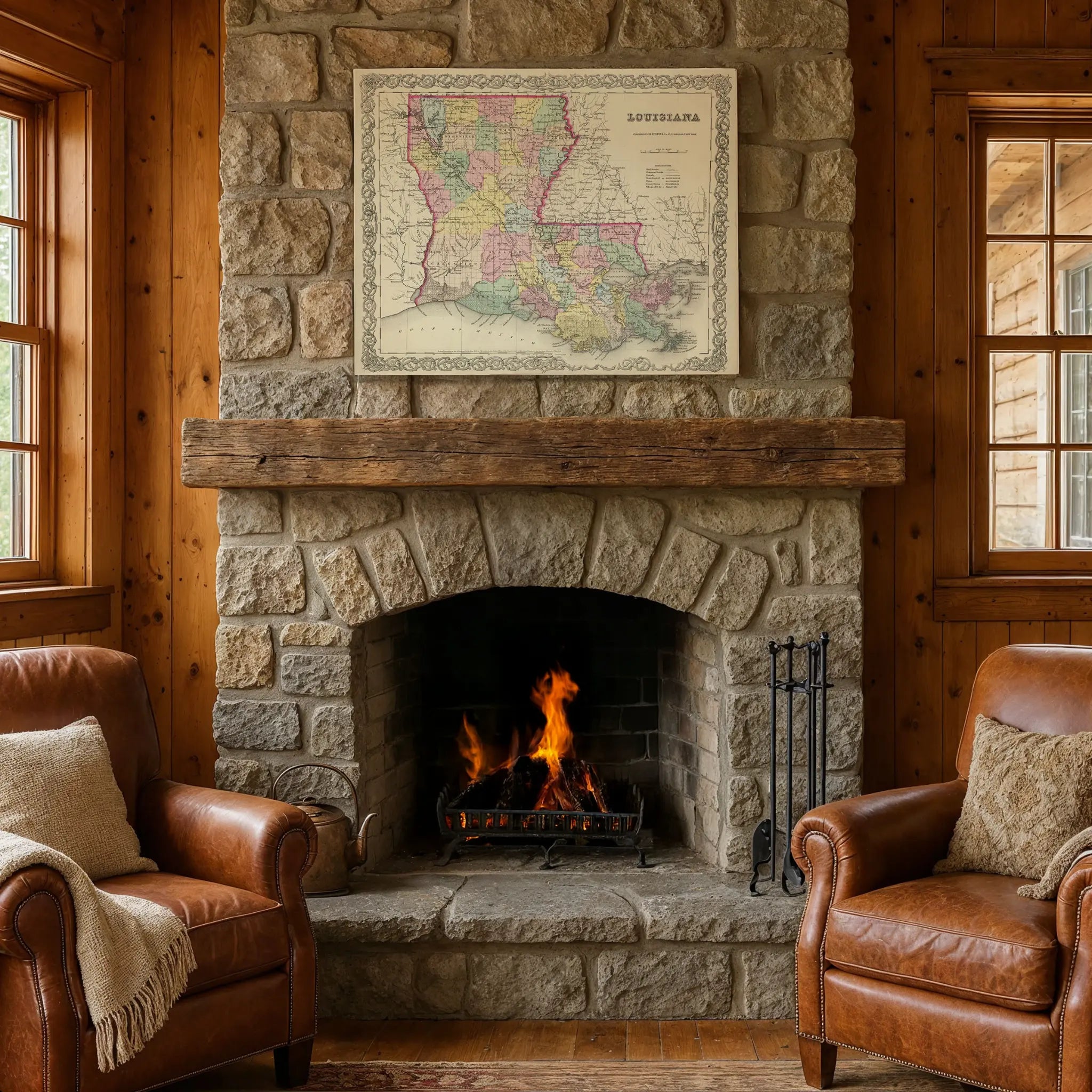 Maine Map - Vintage State Map by Colton Image 3