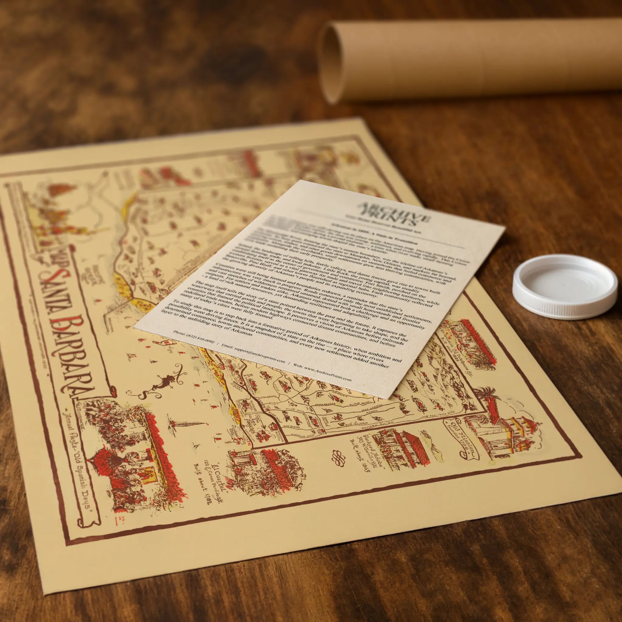 Santa Barbara Map - Vintage 1945 Fiesta & Old Spanish Days Pictorial Map